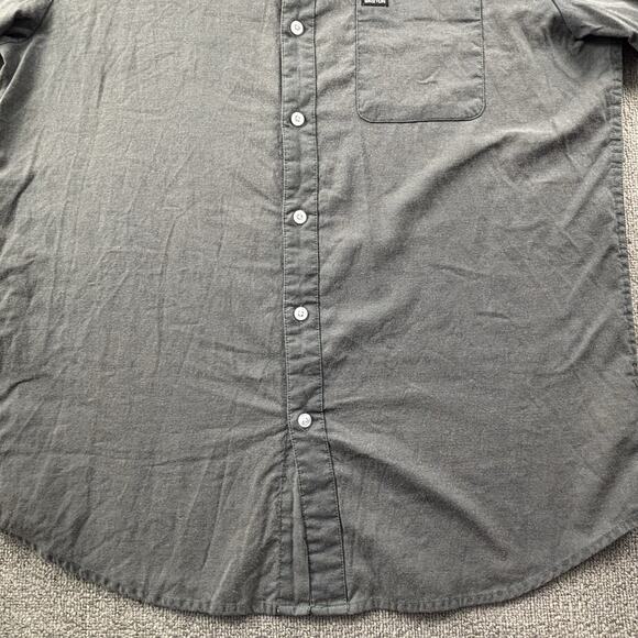 Brixton Shirt Adult Large Gray Button Up Short Sleeve Casual Streetwear Men's - Picture 6 of 14